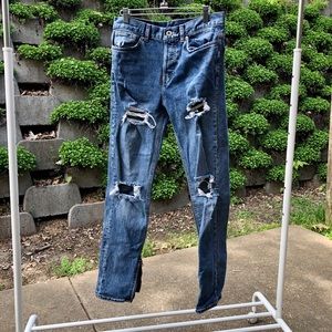 Men’s relaxed skinny fit denim